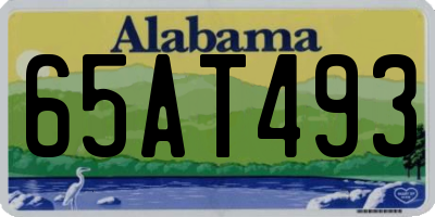 AL license plate 65AT493