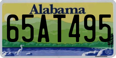 AL license plate 65AT495
