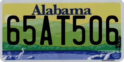 AL license plate 65AT506