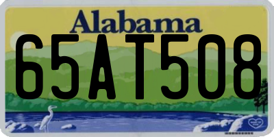 AL license plate 65AT508