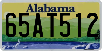 AL license plate 65AT512