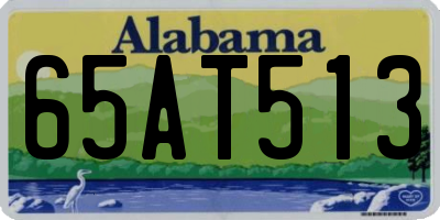 AL license plate 65AT513