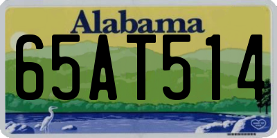AL license plate 65AT514