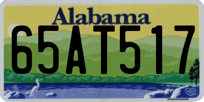 AL license plate 65AT517