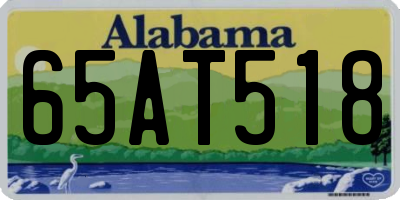 AL license plate 65AT518