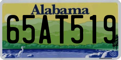 AL license plate 65AT519