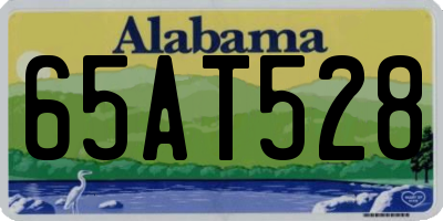 AL license plate 65AT528