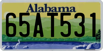 AL license plate 65AT531