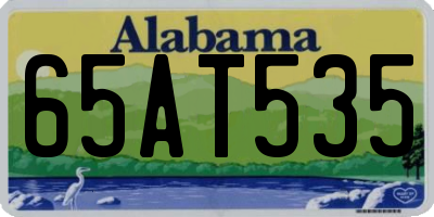 AL license plate 65AT535