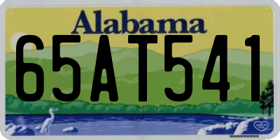 AL license plate 65AT541