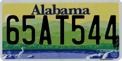 AL license plate 65AT544