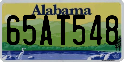 AL license plate 65AT548