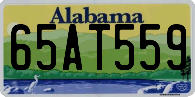 AL license plate 65AT559