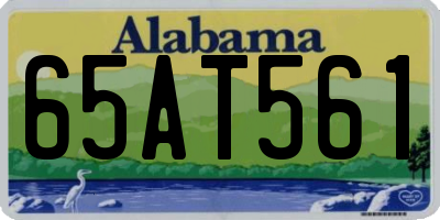 AL license plate 65AT561