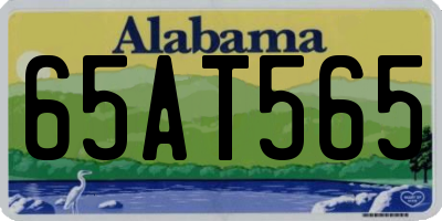 AL license plate 65AT565