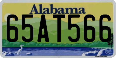 AL license plate 65AT566