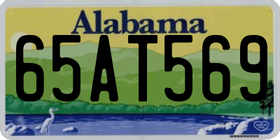 AL license plate 65AT569
