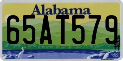 AL license plate 65AT579