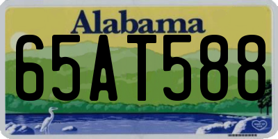 AL license plate 65AT588