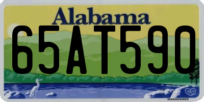 AL license plate 65AT590