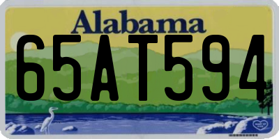 AL license plate 65AT594
