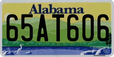 AL license plate 65AT606