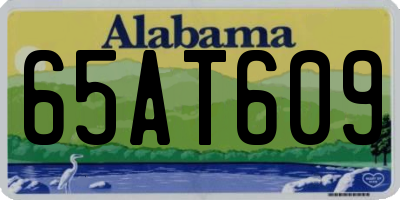 AL license plate 65AT609