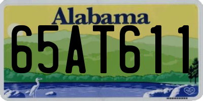 AL license plate 65AT611