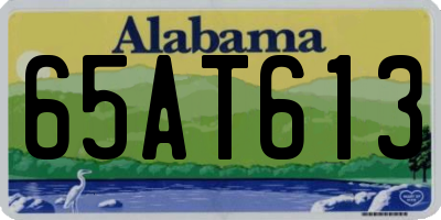 AL license plate 65AT613