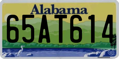 AL license plate 65AT614