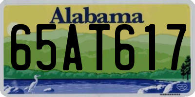 AL license plate 65AT617