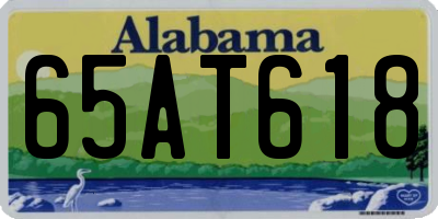 AL license plate 65AT618