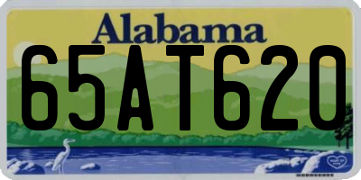 AL license plate 65AT620