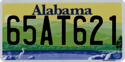 AL license plate 65AT621