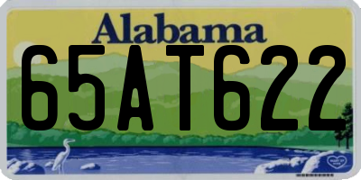 AL license plate 65AT622