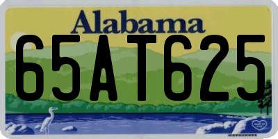 AL license plate 65AT625