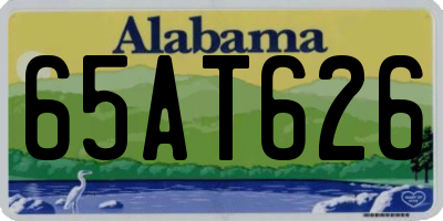 AL license plate 65AT626