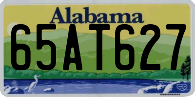 AL license plate 65AT627