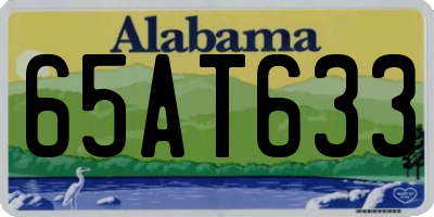 AL license plate 65AT633