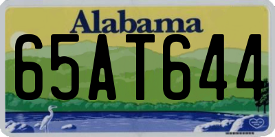 AL license plate 65AT644