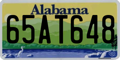 AL license plate 65AT648