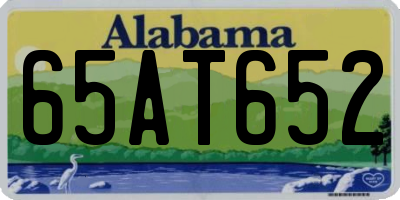 AL license plate 65AT652