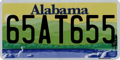 AL license plate 65AT655