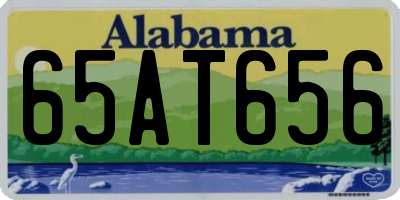 AL license plate 65AT656