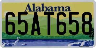 AL license plate 65AT658
