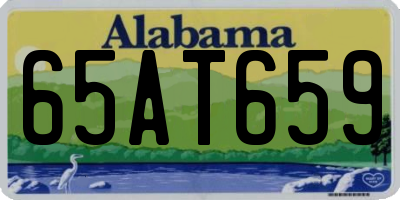 AL license plate 65AT659