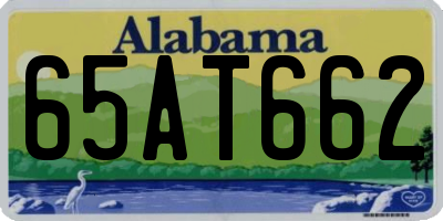 AL license plate 65AT662