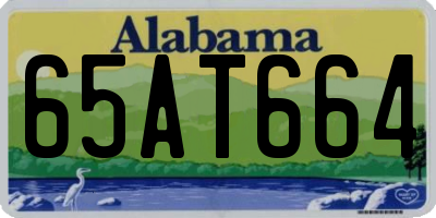 AL license plate 65AT664