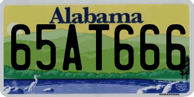 AL license plate 65AT666