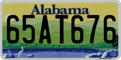 AL license plate 65AT676